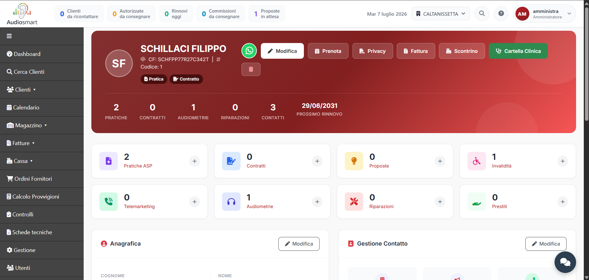 Cliente Dashboard